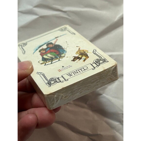 NIP Norman Rockwell Seasons Playing Cards Unopened Trump Brand Made in USA - Picture 5 of 5